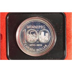 1974 CANADA WINNIPEG SILVER DOLLAR PROOF