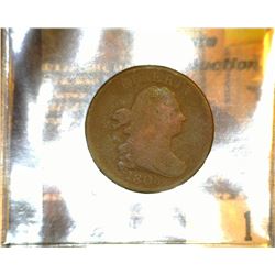 1.       1808 U.S. Half Cent, Good.