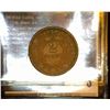 Image 2 : 3.       1866 U.S. Two Cent Piece, Fine.