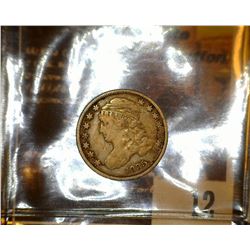 12.    1835 Capped Bust Dime, Fine.