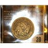 Image 2 : 20.    1853 Arrows and Rays U.S. Seated Liberty Quarter, Fine.