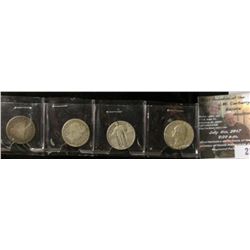 21.    1873 Arrows at Date U.S. Seated Liberty Quarter, G/AG; 1909 D Barber Quarter, G+; 1929 S Stan