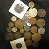 Image 2 : 43.    (22) Holed or damaged Foreign or Canadian Coins. A very interesting and varied group.