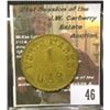 Image 1 : 46.    Nearly identical to lot 45. "Werth Marke/1/Mark/" Countermarked "OAR", 'Doc' valued this piec