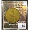 Image 2 : 46.    Nearly identical to lot 45. "Werth Marke/1/Mark/" Countermarked "OAR", 'Doc' valued this piec