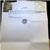 Image 3 : 88.    1854 Arrows at date U.S. Seated Liberty Quarter, EF, countermarked "C.FORSBERG", New York Cit