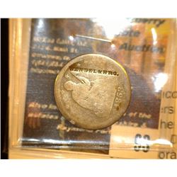 93.    1853 Arrows and Rays U.S. Seated Liberty Quarter countermarked "WENDEL & BRO.", Oswego, N.Y. 