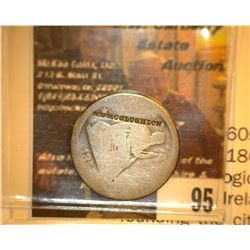 95.    185X U.S. Seated Liberty Quarter countermarked "W.D.MCGLOGHLON" Everett, Washington. Accordin