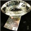 Image 3 : 167.Heavy Lead Glass Crystal University of "IOWA" Football paper weight. 2.25" x 4".