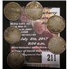 Image 2 : 211.Lot low grade/cull Canada Five Cent Silvers: 1870, 1871, 1900, 1901, and (2) no date.