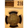 Image 1 : 216.1874H Canada Dime, NGC slabbed EF 40.