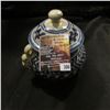 Image 1 : 306.Hand Thrown Pottery Glazed lidded Vase similar to Blue Delft.