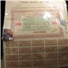 Image 1 : 336.World War II Bond with Stamp and all Coupons from Greece