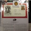 Image 1 : 343."Buffalo Bill" Medal and 1994 First Day of Issue Stamped and postmarked Cover.