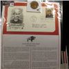 Image 1 : 345."Bat Masterson" Medal and 1994 First Day of Issue Stamped and postmarked Cover.