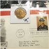 Image 2 : 345."Bat Masterson" Medal and 1994 First Day of Issue Stamped and postmarked Cover.
