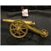 Image 2 : 373.Brass Civil War Style Cannon 10 3/4" in length. Includes a trunnion wheel. Working wheels and pi