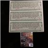 Image 1 : 394.Un-cut Three Note Sheet "Walkill Stump and Land Clearing District…Pay to the Bearer at the Flori