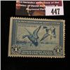 Image 2 : 447.1934 U.S. Migratory Bird hunting Stamps, RW1, Unused, No gum, VF. Rare first year of issue.