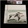 Image 2 : 477.1965 U.S. Migratory Bird hunting Stamps, RW32, Unused, OG, Not hinged, Scarce Plate number singl