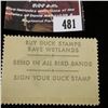 Image 3 : 481.1969 U.S. Migratory Bird hunting Stamps, RW36, Unused, OG, Not hinged, VF.