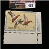 Image 2 : 483.1971 U.S. Migratory Bird hunting Stamps, RW38, Unused, OG, Not hinged, Scarce Plate number corne
