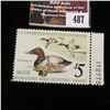 Image 1 : 487.1975 U.S. Migratory Bird hunting Stamps, RW42, Unused, OG, Not hinged, Scarce Plate number singl