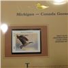 Image 2 : 524.1996 Michigan-Canada Goose $4.35 Duck Stamp, Pristine, mint condition in original folio as issue