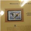 Image 2 : 525.1996 Minnesota-Greater Scaup $5.00 Duck Stamp, Pristine, mint condition in original folio as iss
