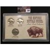 Image 1 : 564.Three-Piece Set "The Historic Buffalo Nickel Mint Mark Collection" in a hard plastic case.