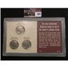 Image 2 : 564.Three-Piece Set "The Historic Buffalo Nickel Mint Mark Collection" in a hard plastic case.
