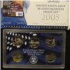 Image 2 : 654.2005 S United States Mint America the Beautiful Quarters Proof Set, Original as issued.