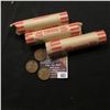Image 2 : 662.(3) Rolls of mixed date Wheat Cents. (150 coins).