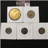 Image 1 : 665.(5) Miscellaneous tokens or oddities, including a Reader's Digest medal.