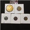 Image 2 : 665.(5) Miscellaneous tokens or oddities, including a Reader's Digest medal.