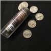 Image 2 : 676.Roll of (40) Mixed date Buffalo Nickels. All with readable dates and stored in a plastic tube.