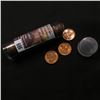 Image 2 : 695.Solid date roll of 1955 D Lincoln Cents, many BU coins included.