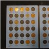 Image 3 : 709.1941-59 Partial set of Lincoln Cents in a Blue Whitman Coin folder.