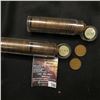 Image 2 : 744.1930 P & 30D  Solid Date Rolls of Lincoln Cents, average circulated. (2 rolls)