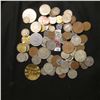 Image 2 : 752.Nice selection of Foreign Coins and Medals, includes some silver.