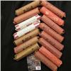 Image 1 : 758.(15) Rolls of Late 1950 to early 1960 Lincoln Cents in paper wrappers, most appear to be circula