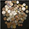 Image 1 : 769.Unsorted bag of Old Coins, most of which are Foreign, some are Silver.