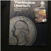 Image 1 : 784.1988-98 Partial Set of Washington Quarters in a blue Whitman folder.