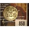 Image 1 : 850.1863 Indian Head Cent Counter marked "Oil of Ice" on the obverse, "W.T. Palmer" and a large lett