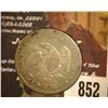 Image 2 : 852.1834 Capped Bust Silver Quarter Counter marked with George Washington, small bust.
