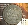 Image 2 : 856.1838 US Large Cent Counter marked "W. Kingh"
