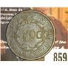 Image 2 : 859.1835 US Large Cent Counter marked on Rev. " E. Foot"