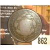 Image 2 : 862.1816 US Large Cent Holed and Counter marked "WC".