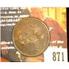 Image 2 : 871.1808 US Half Cent Counter marked "CT" on Obverse.