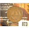 Image 2 : 873.1865 US 2 Cent Piece Counter marked "C.H. Pelton" who was a Gunsmith.
